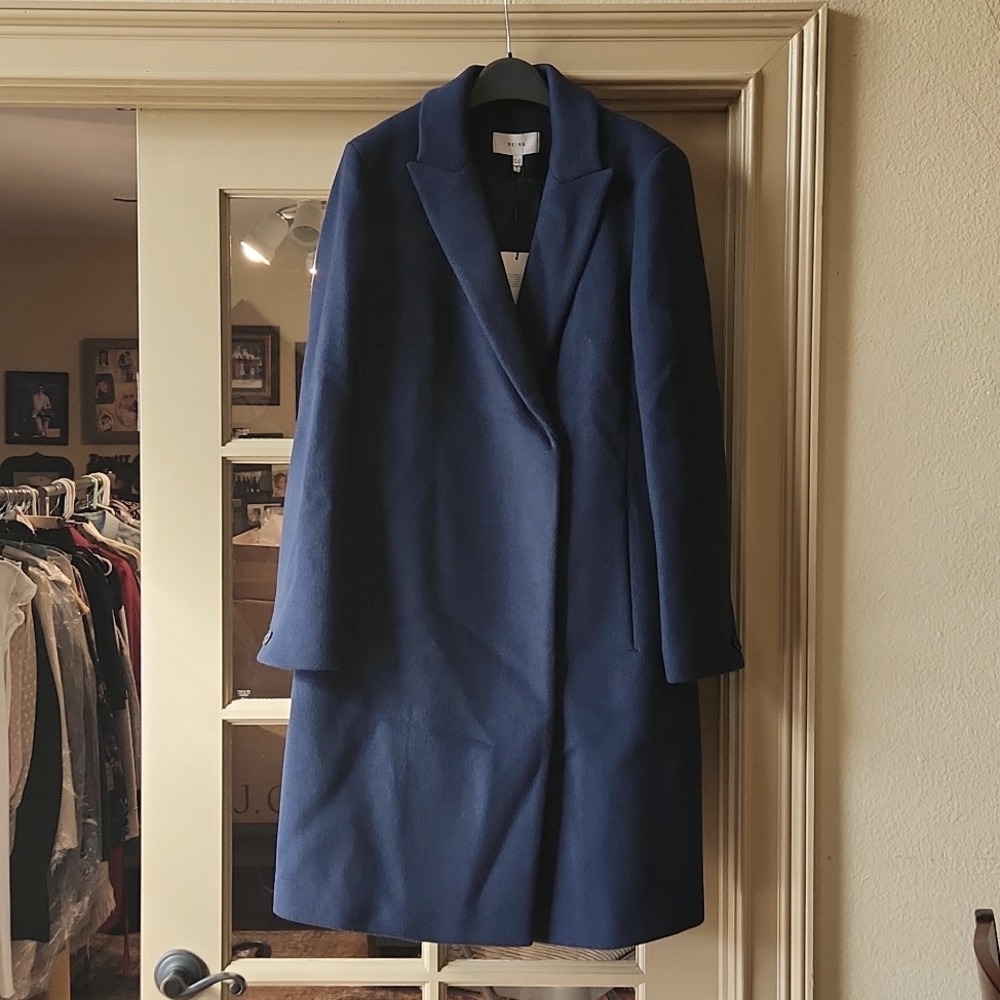 NWT REISS | Elsa Crombie Long Coat - Picture 5 of 9